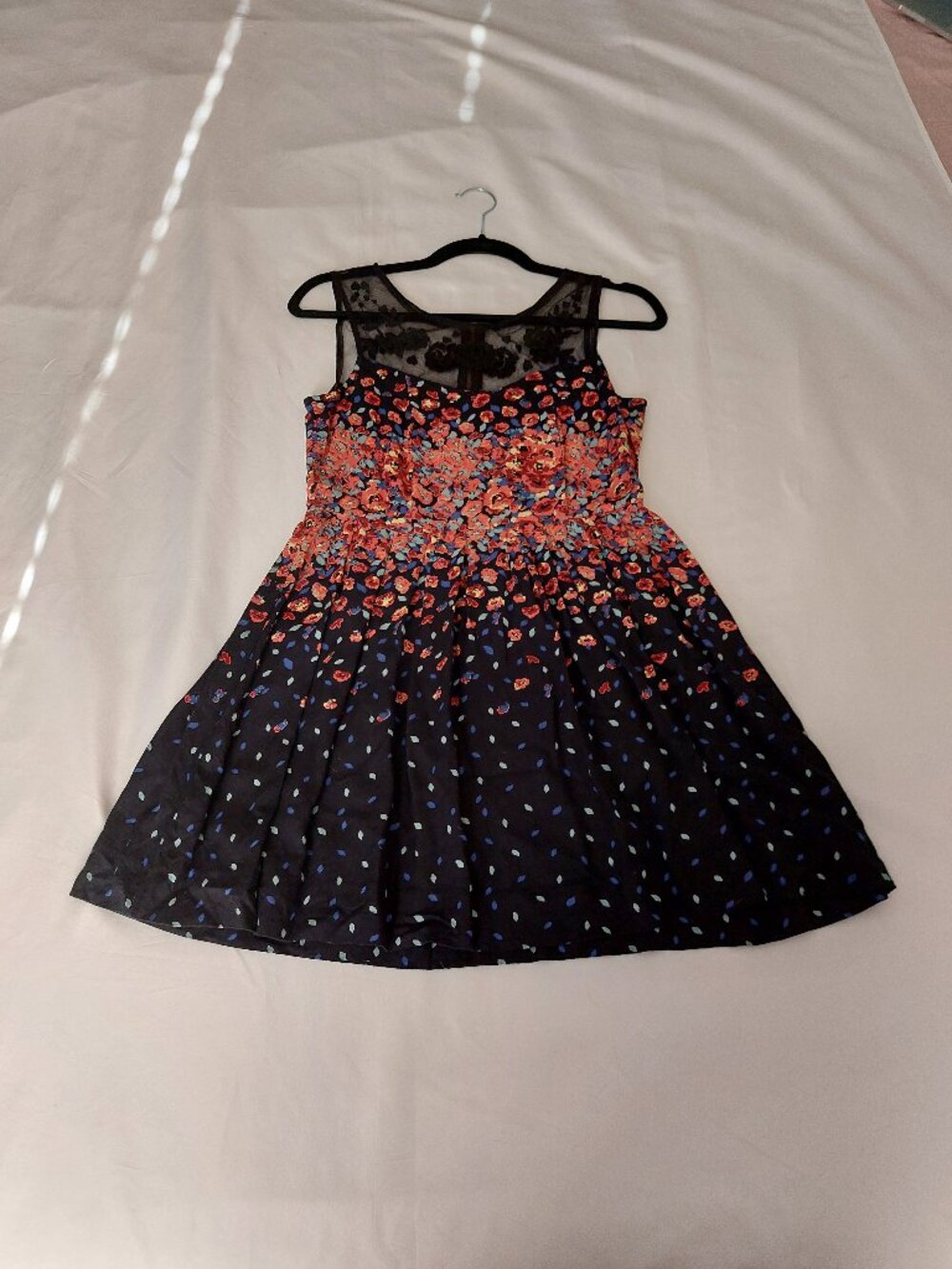 Kimchi Blue Black Floral Print Dress